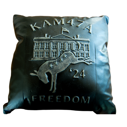 KAM47A Freedom Leather Embossed Accent Pillow